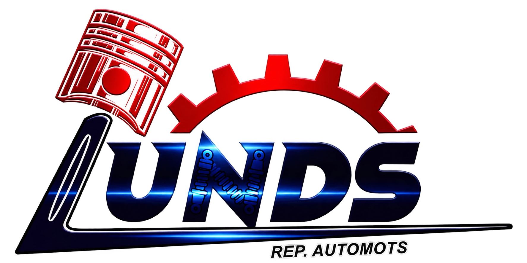 Logotipo original de LUNDS Rep. Automots